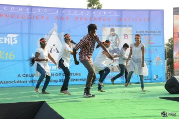 Express Raja Movie Team at Aurora Engineering College